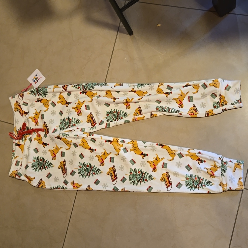 NWT Golden retriver dog  sleep pants XS pajamas Christmas soft holiday joggers